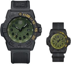 Zegarek sportowy Luminox Męski zielona tarcza 45 mm (XS.3517.NSF.SET). Zielone zegarki męskie Luminox, bez wzorów. Za 1,720.99 zł.