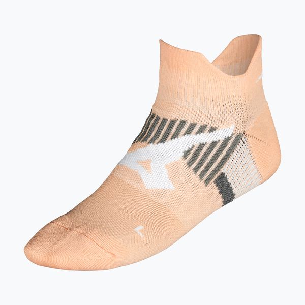Skarpety Mizuno DryLite Race Mid. Brązowe skarpetki damskie Mizuno, bez wzorów, z elastanu. Za 27.99 zł.