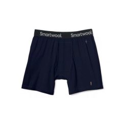 Bokserki Smartwool Merino Boxer Brief. Niebieskie bokserki męskie Smartwool, bez wzorów. Za 212.55 zł.