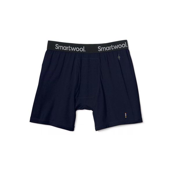 Bokserki męskie Smartwool Merino Boxer Brief. Czarne bokserki męskie Smartwool, bez wzorów. Za 205.10 zł.