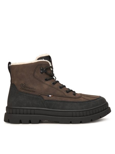 Bugatti Trapery 321-AGA54-5050 Brązowy. Brązowe buty zimowe męskie Bugatti, bez wzorów, ze skóry, bez obcasa, bez zapięcia. Za 319.99 zł.