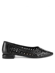 Sergio Bardi Baleriny WI40-F1101-01SB Czarny. Czarne balerinki damskie Sergio Bardi, bez wzorów, ze skóry, bez obcasa, bez zapięcia. Za 299.99 zł.