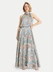 Swing Sukienka wieczorowa 5AK14900 Błękitny Regular Fit. Niebieskie sukienki damskie Swing, bez wzorów, z syntetyku, wizytowe, bez kołnierzyka, bez ramiączek. Za 969.99 zł.