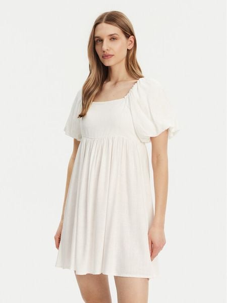 Noisy May Sukienka letnia Leilani 27033018 Biały Regular Fit. Białe sukienki damskie Noisy May, na lato, xl, bez wzorów, z wiskozy, bez kołnierzyka, bez ramiączek. Za 149.99 zł.