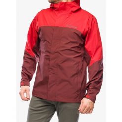 Kurtka przeciwdeszczowa męska Columbia Wahkeena Falls 3L Shell. Czerwone kurtki męskie Columbia, l, bez wzorów, sportowe, bez kaptura. Za 665.99 zł.
