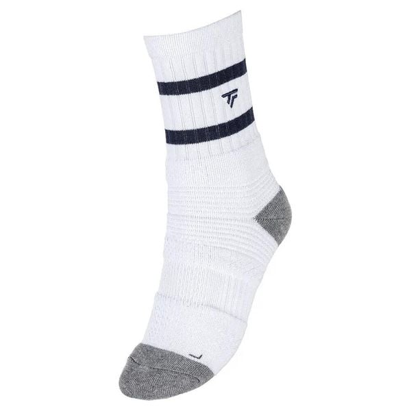 Skarpety tenisowe dla dorosłych Tecnifibre Tech Socks. Białe skarpetki damskie TECNIFIBRE, bez wzorów, z bawełny. Za 49.99 zł.