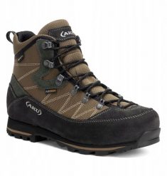Buty trekkingowe męskie Aku M'S TREKKER LITE III WIDE GTX, dark brown/ anthracite, 43. Brązowe trekkingi męskie Aku, bez zapięcia. Za 687.87 zł.