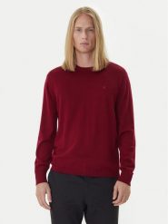 Calvin Klein Sweter LV04LB305G Czerwony Regular Fit. Czerwone swetry męskie Calvin Klein, m, bez wzorów, z wełny, bez kołnierzyka, bez ramiączek. Za 469.99 zł.