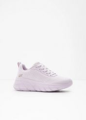 Sneakersy na grubej podeszwie Skechers z pianką memory foam. Fioletowe obuwie sportowe damskie bonprix, bez wzorów, bez zapięcia. Za 329.99 zł.