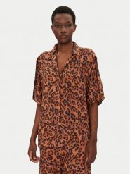Chantelle Koszula Explore C18SH5 Brązowy Relaxed Fit. Brązowe koszule damskie Chantelle, xl, bez wzorów, z wiskozy, bez kołnierzyka, bez ramiączek. Za 199.99 zł.
