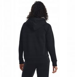 Bluza damska Under Armour Rival Fleece Big Logo Hoody - black/white. Białe bluzy damskie Under Armour, bez wzorów, bez ramiączek, bez kaptura. Za 298.58 zł.