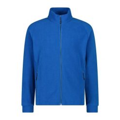 Polar CMP. Niebieskie bluzy sportowe męskie CMP, bez wzorów, z polaru, bez kaptura, narciarskie. Za 389.70 zł.