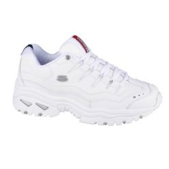 Buty sportowe Sneakersy damskie, Skechers Energy. Białe obuwie sportowe damskie Skechers, bez wzorów, z materiału, bez zapięcia, trekkingowe. Za 376.00 zł.