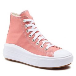Trampki Converse. Czerwone trampki i tenisówki damskie Converse, bez wzorów, bez zapięcia. Za 419.99 zł.