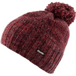 Czapka Eisbär WMS Wally Pompon Czerwona dla Kobiet - Zimowa Elegancja. Czerwone czapki damskie Eisbar, na zimę, bez wzorów, eleganckie. Za 165.99 zł.