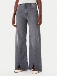 Simona Corsellini Jeansy A25CPPAT0601 Szary Wide Leg. Szare jeansy damskie SIMONA CORSELLINI, bez wzorów, z bawełny. Za 689.99 zł.