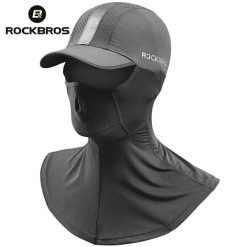 Letnia czapka rowerowa ROCKBROS z daszkiem. Czarne czapki damskie ROCKBROS, na lato, bez wzorów, z jedwabiu, eleganckie. Za 79.60 zł.