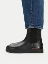 Go Soft Sztyblety CEO-HY25765-3 Czarny. Czarne botki damskie GO SOFT, bez wzorów, ze skóry, bez obcasa, na płaskiej podeszwie, bez zapięcia. Za 169.99 zł.
