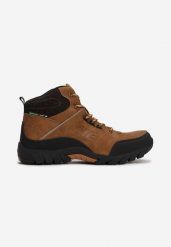 Camelowe Buty Trekkingowe Fontanoe. Brązowe trekkingi męskie Born2be, z nubiku, bez zapięcia. Za 179.99 zł.