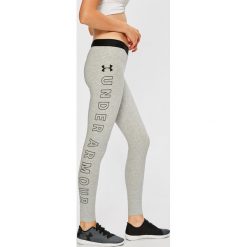 Under Armour - Legginsy. Szare legginsy damskie Under Armour, bez wzorów, z bawełny. W wyprzedaży za 79.90 zł.