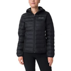 Kurtka zimowa damska Columbia Lake. Czarne kurtki sportowe damskie Columbia, na zimę, xs, bez wzorów, bez ramiączek, bez kaptura, trekkingowe. Za 551.99 zł.