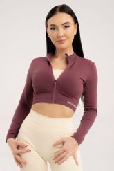 Bluza fitness damska Gym Glamour bezszwowa rozpinana. Czerwone bluzy damskie GYM GLAMOUR, l, bez wzorów, z materiału, eleganckie, bez ramiączek, bez kaptura. Za 159.99 zł.
