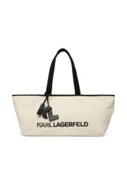 KARL LAGERFELD Torebka B2W50017 Beżowy jasny. Brązowe shopperki damskie KARL LAGERFELD, bez wzorów, z materiału, bez dodatków. Za 549.99 zł.
