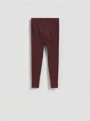 Bezszwowe legginsy - brązowy. Brązowe legginsy damskie Reserved, bez wzorów, z dzianiny. Za 89.99 zł.