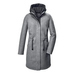 Parka dla kobiet Killtec GW 46. Niebieskie parki damskie GIGA DX, bez wzorów, z materiału. Za 727.85 zł.