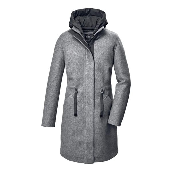 Parka dla kobiet Killtec GW 46. Niebieskie parki damskie GIGA DX, bez wzorów, z materiału, bez kaptura. Za 663.00 zł.