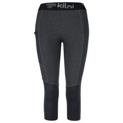 Damskie legginsy 3/4 Kilpi ROZARKA-W. Czarne legginsy damskie Kilpi, bez wzorów. Za 138.03 zł.