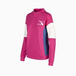 Bluza damska DIADORA L.SWEATSHIRT CREW LUSH. Czarne bluzy damskie Diadora, l, bez wzorów, bez ramiączek, bez kaptura. Za 89.99 zł.
