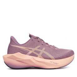 Buty do biegania Asics. Fioletowe obuwie sportowe damskie Asics, bez wzorów, bez zapięcia, do biegania. Za 709.99 zł.