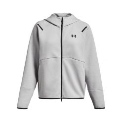 Damska bluza z kapturem zapinana na zamek Under Armour Unstoppable Fleece. Czarne bluzy damskie Under Armour, bez wzorów, sportowe, bez ramiączek, z kapturem. Za 587.99 zł.