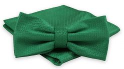 Zielona Mucha Męska -ALTIES- z Taką Samą Poszetką, Trawiasta, w Drobny Wzór Geometryczny. Zielone krawaty i muchy Alties, bez wzorów, eleganckie. Za 54.00 zł.