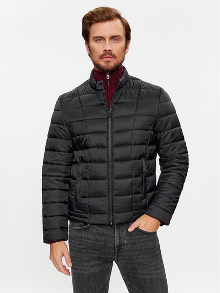 Trussardi Kurtka puchowa 52S00906 Czarny Regular Fit. Czarne kurtki męskie TRUSSARDI, m, bez wzorów, z puchu, bez kaptura. Za 799.99 zł.