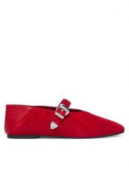 Tommy Jeans Baleriny Tjw Ballerina Suede EN0EN03067 Czerwony. Czerwone balerinki damskie Tommy Jeans, bez wzorów, z jeansu, bez obcasa, bez zapięcia. Za 449.99 zł.