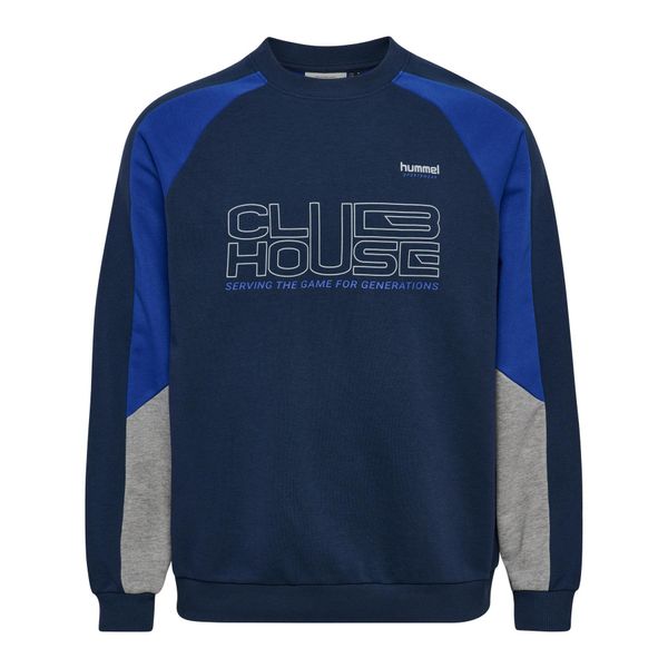 Bluza oversize Hummel Iconic. Niebieskie bluzy damskie Hummel, m, bez wzorów, z bawełny, bez ramiączek, bez kaptura. Za 206.35 zł.