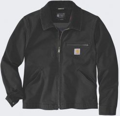 Kurtka Carhartt Rugged Flex Duck Detroit Black. Czarne kurtki męskie Carhartt, m, bez wzorów, bez kaptura. Za 516.46 zł.
