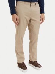 Tommy Hilfiger Chinosy Denton MW0MW43151 Beżowy Regular Fit. Brązowe eleganckie spodnie męskie Tommy Hilfiger, bez wzorów, z bawełny. Za 529.99 zł.