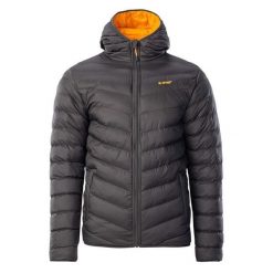 Kurtka Ocieplana Męska Pikowanie Salrin. Czarne kurtki męskie Hi-tec, m, bez wzorów, z puchu, sportowe, bez kaptura. Za 368.99 zł.