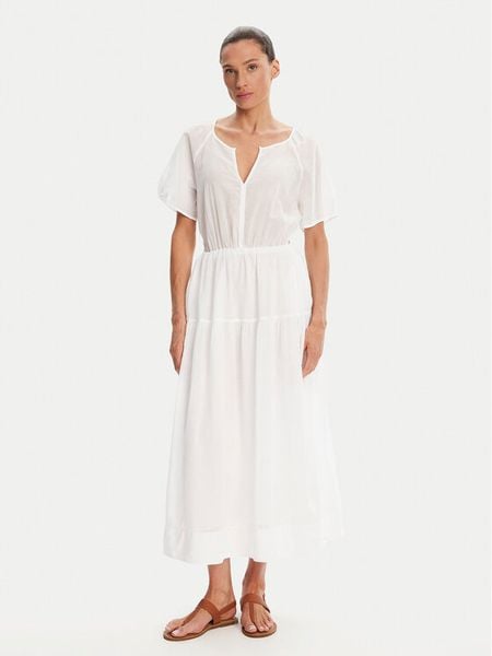 Devotion TWINS Sukienka codzienna Spirited 025.369.1G Biały Regular Fit. Białe sukienki damskie Devotion Twins, na co dzień, m, bez wzorów, z bawełny, bez kołnierzyka, bez ramiączek, proste. Za 599.99 zł.