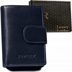 Skórzany portfel damski z systemem RFID Protect - Rovicky. Portfele damskie ROVICKY, ze skóry. Za 69.99 zł.