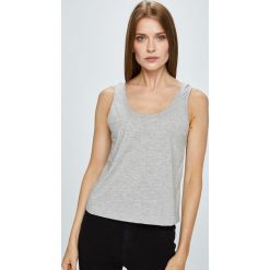 Review - Top. Szare topy damskie Review, m, bez wzorów, z bawełny, bez kołnierzyka, bez ramiączek. W wyprzedaży za 24.90 zł.