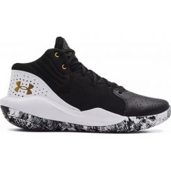 Buty do Koszykówki Męskie Under Armour Jet '21. Czarne buty sportowe męskie Under Armour, bez wzorów, bez zapięcia, do koszykówki. Za 369.00 zł.