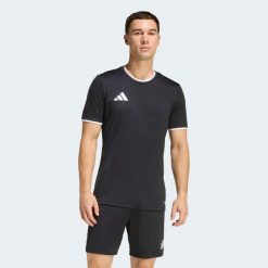 Koszulka piłkarska ADIDAS Entrada 26. Bluzki damskie Adidas, xl, bez wzorów, prążkowane, sportowe, bez kołnierzyka, bez ramiączek. W wyprzedaży za 59.99 zł.