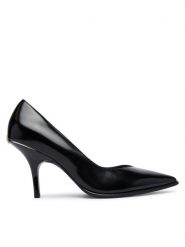PINKO Szpilki Lady 11 SD0611P001 Czarny. Czarne szpilki damskie Pinko, bez wzorów, ze skóry, bez obcasa, na szpilce, bez zapięcia. Za 999.99 zł.