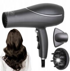 Suszarka Camry Mocna SUSZARKA do włosów 2200W Jonizacja Dyfuzor Koncentrator Zimny nawiew. Suszarki do włosów Camry. Za 156.42 zł.