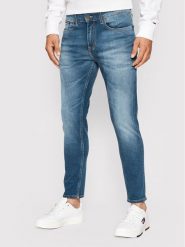 Tommy Jeans Jeansy Austin DM0DM09550 Niebieski Slim Fit. Niebieskie jeansy męskie Tommy Jeans, z bawełny. Za 279.99 zł.