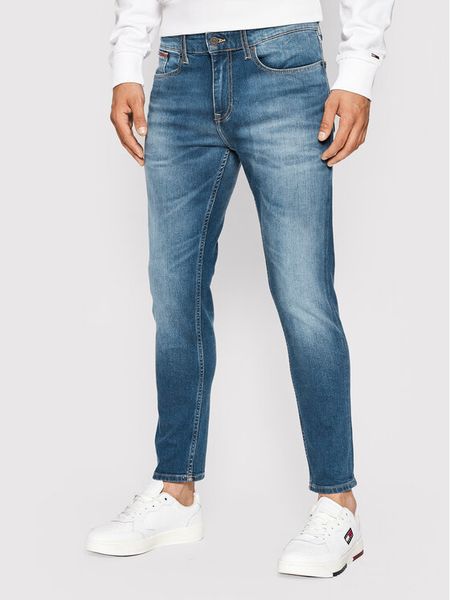 Tommy Jeans Jeansy Austin DM0DM09550 Niebieski Slim Fit. Niebieskie jeansy męskie Tommy Jeans, z jeansu. Za 279.99 zł.